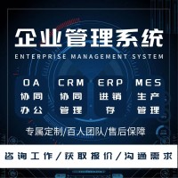 企业管理系统软件定制oa办公crm客户订单商城app开发mes生产管理